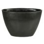 Vaso in ceramica per orchidee RODISA, ovale, nero, 32x14,5x22,5cm