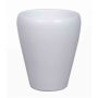 Vaso conico per orchidee NAZARABAD, ceramica, bianco-opaco, 17cm, Ø14cm