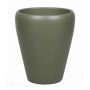 Vaso conico per orchidee NAZARABAD, ceramica, verde oliva-opaco, 17cm, Ø14cm