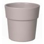 Vaso con bordo per orchidee MARIVAN, ceramica, grigio-opaco, 12,5cm, Ø13,5cm