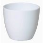 Piccolo vaso in ceramica per piante TEHERAN BASAR, bianco, 9,8cm, Ø12cm