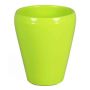 Vaso conico per orchidee NAZARABAD, ceramica, verde mela, 17cm, Ø14cm