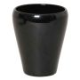 Vaso conico per orchidee NAZARABAD, ceramica, nero, 17cm, Ø14cm