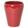 Vaso conico per orchidee NAZARABAD, ceramica, rosso vino, 17cm, Ø14cm