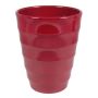 Fioriera in ceramica IZEH per orchidee, rosso vino, 17cm, Ø14cm