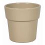 Vaso con bordo per orchidee MARIVAN, ceramica, beige, 12,5cm, Ø13,5cm