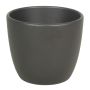 Fioriera grande in ceramica TEHERAN BASAR, antracite-opaco, 25cm, Ø28cm