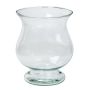 Vaso decorativo a calice ZANIYE con piede, vetro, trasparente, 20cm, Ø17cm