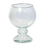 Vaso decorativo in vetro JEOMA con piede, trasparente, 19cm, Ø14cm