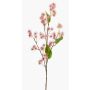 Ramo artificiale di ricino GROBAS con fiori, rosa, 80cm