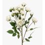 Ramo artificiale di rose TOSSA, bianco, 55cm