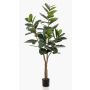 Ficus Elastica finto FERIA, tronco finto, verde, 180cm