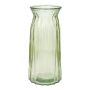 Vaso da fiori RUBIE in vetro, verde chiaro-trasparente, 20cm, Ø10,8cm