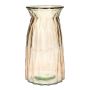 Vaso da fiori RUBIE in vetro, color taupe trasparente, 20 cm, Ø 10,8 cm