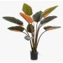 Strelitzia artificiale CIELU, verde-arancione, 120cm