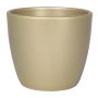 Fioriera in ceramica TEHERAN BASAR, grande, oro-opaco, 25cm, Ø28cm