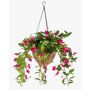 Fiori artificiali in cesto fucsia JONKFUN in cesto, crossdoor, fucsia, 70cm