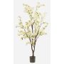 Albero di ciliegio artificiale JANKFUN con fiori, tronco artificiale, bianco, 175 cm