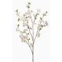 Ramo artificiale ciliegio ornamentale VERIANO con fiori, bianco, 120 cm