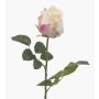 Rosa artificiale DIXLEN, bianco-rosa, 70 cm