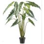 Pianta artificiale Alocasia Sanderiana NARLO, vaso decorativo, verde, 160 cm
