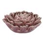Vaso in ceramica a forma di fiore di loto MARILUNA, realizzato a mano, lilla, 13cm, Ø28,5cm