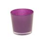 Vaso da piante ALENA, vetro, viola scuro, 12,5cm, Ø13,3cm