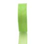 Nastro in organza OSNA, verde lime, 25 m, 25 mm