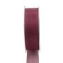 Nastro in organza OSNA, rosso bordeaux, 25 m, 25 mm