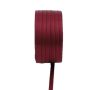 Nastro doppio in raso Vipke, rosso bordeaux, 50 m, 3 mm