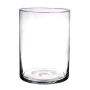 Vaso cilindrico SANYA EARTH, vetro, trasparente, 25cm, Ø18cm