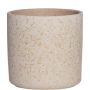 Fioriera ARAYA, ceramica, maculato, beige, 10cm, Ø10cm