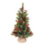 Abete artificiale HANKA, pigne, frutti, sacco di iuta, 45cm, Ø25cm