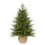 Albero di Natale artificiale VANTAA, sacco di iuta, 90cm, Ø65cm