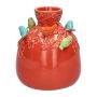 Bottiglia a palloncino BIRDIE in ceramica, con uccelli 3D, rosso-blu-verde-arancione, 22,5 cm, Ø 19 cm