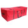 Borsa per albero di Natale quadrata RYUKEN con manici, rossa, 137x47x63cm