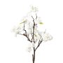 Ramo decorativo ciliegio ornamentale VRELTA con fiori, bianco, 85 cm