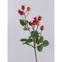 Ramo decorativo Rosa di patata LOPUNY con bacche di rosa canina, arancione, 70cm