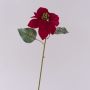 Poinsettia artificiale in velluto LIBASSE, rosso, 45 cm