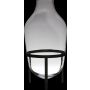 Grande vaso di vetro CAMILO su supporto, trasparente, 75cm, Ø39cm