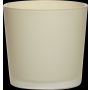 Vaso da piante in vetro ALENA FROST, beige opaco, 11cm, Ø11,5cm