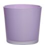 Vaso da piante in vetro ALENA FROST, viola chiaro opaco, 11cm, Ø11,5cm