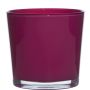 Vaso da piante in vetro ALENA, magenta, 16cm, Ø17cm