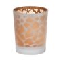 Portacandela SENGA, motivo giraffa, oro opaco, 6,5cm, Ø5,5cm