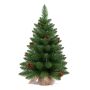 Abete artificiale HEINOLA con pigne, sacco di iuta, 60 cm, Ø 40 cm