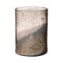 Vaso da tavolo GOLIAT in vetro, argento anticato, 20 cm, Ø 15 cm
