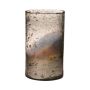 Vaso da tavolo GOLIAT in vetro, argento anticato, 25 cm, Ø 15 cm