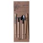 Set di attrezzi per terrari MARJANNE per giardini in bottiglia, realizzato a mano, legno e metallo, 13x34 cm