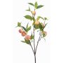 Ramo artificiale di pesco BLORIX con frutti, pesca, 85 cm