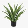 Agave americana artificiale ZURNAL in vaso decorativo, crossdoor, verde, 70 cm